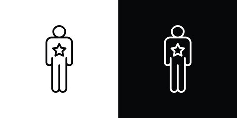 Good human icon logo element. Vector illustration. EPS10