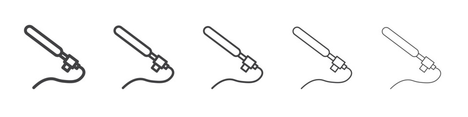 Speaker Microphone icon Line graphics illustration symbol