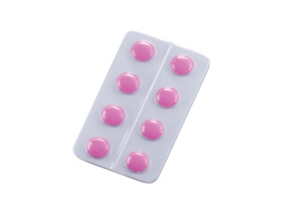 Blister with tablets icon 3d render concept of blister pack pills or tablets medicine icon vector illustration