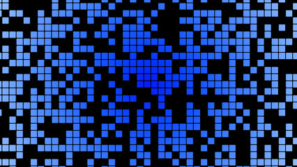Abstract illustration patterns mosaic background with doble UHD 4K resolution to possible use with animation.
