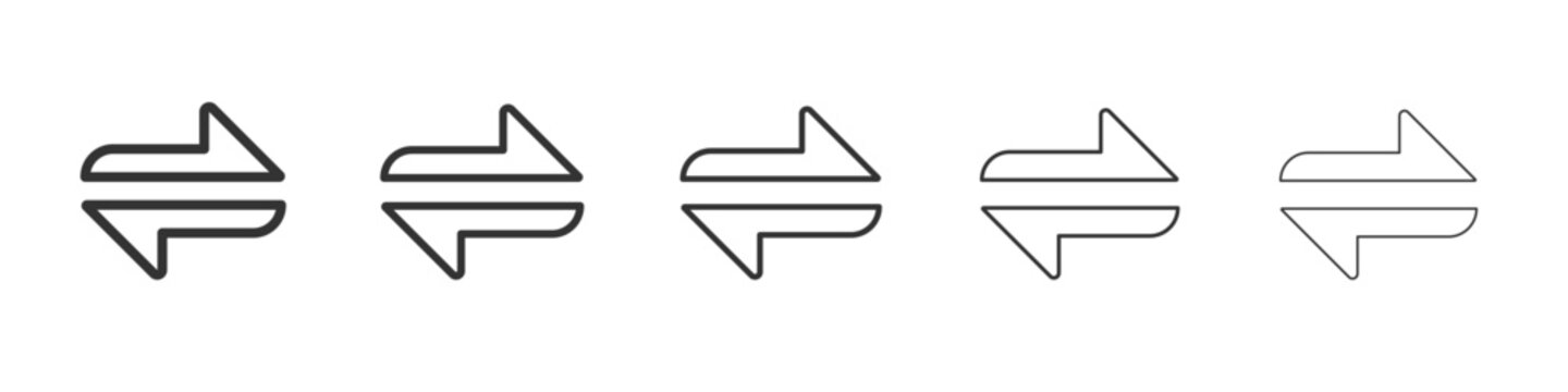 swap Icon Line graphics illustration symbol