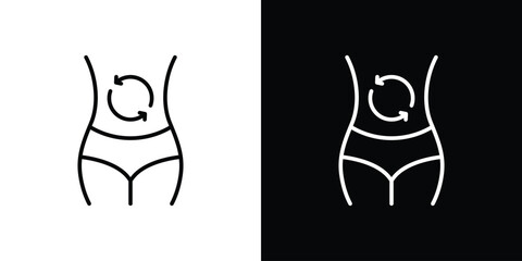 Metabolism icon logo element. Vector illustration. EPS10