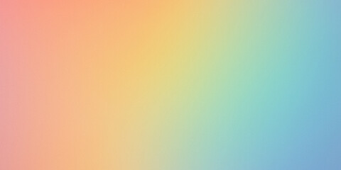 Soft Rainbow Pastel Gradient Background - Smooth Blurry Blend of Pink, Orange, Yellow, Green, and Blue Hues