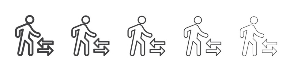 Transfer icon Line graphics illustration symbol