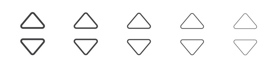 Up and down arrows icon Line graphics illustration symbol