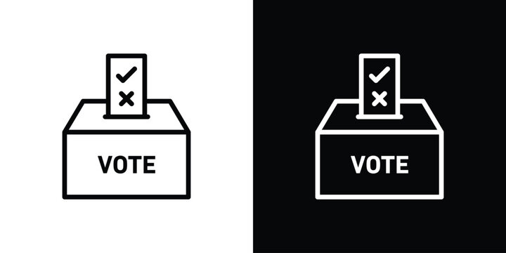 Referendum icon logo element. Vector illustration. EPS10