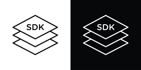 SDK icon logo element. Vector illustration. EPS10
