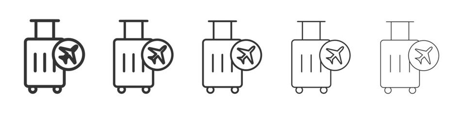 voyage icon Line graphics illustration symbol