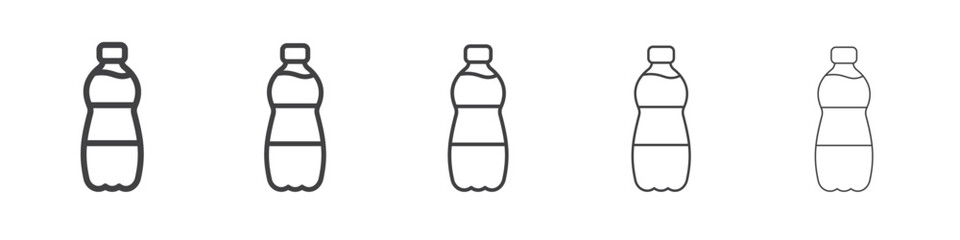 water bottle icon Line graphics illustration symbol