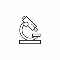 lab microscope scientific icon sign vector