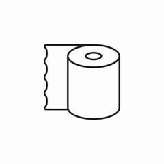 toilet paper roll icon sign vector