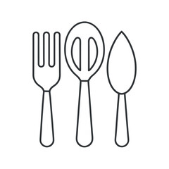 Cutlery Line Art Vector Illustration