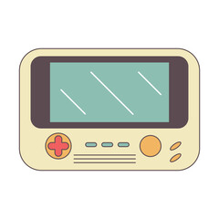 Retro Handheld Game Console Illustration