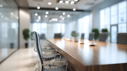Office Meeting Room Blurred Background Soft Focus
