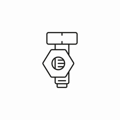 industrial bolt nut icon sign vector