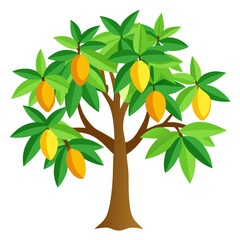 Obraz premium vector illustration of a tree