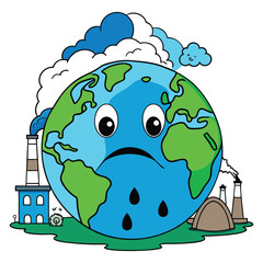 The Earth is Suffering A Visual Representation of Environmental Pollution