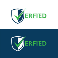 Verified Shield Logo with Check Mark