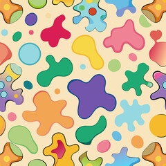 seamless pattern with colorful dots