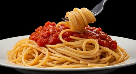 spaghetti with tomato sauce
