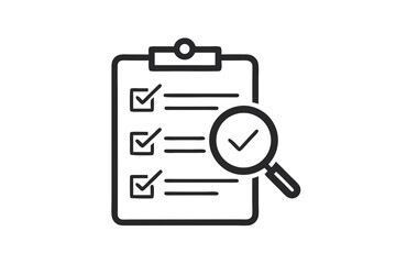 mono line icon product inspection feature quality control