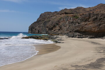 Obraz premium Strand bei São Pedro auf São Vicente Kap Verde