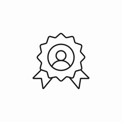 award person recognition icon sign vector