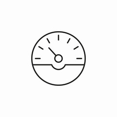 fuel gauge indicator icon sign vector
