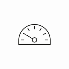 speed gauge indicator icon sign vector