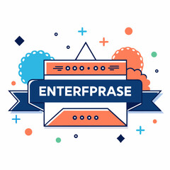 enterprise software vector banner techvibe white background