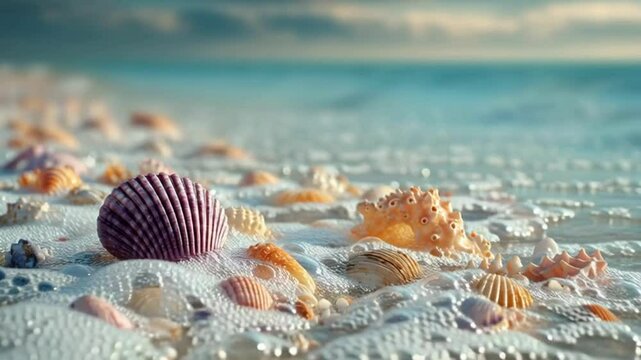 shells on the beach
