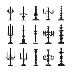 candlestick silhouette
