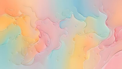 Fototapeta premium Dreamy Gradient Liquid Flow
