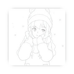 Ai genarate anime black and white