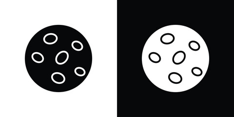 Thalassaemia icon silhouette vector flat illustration design pack.