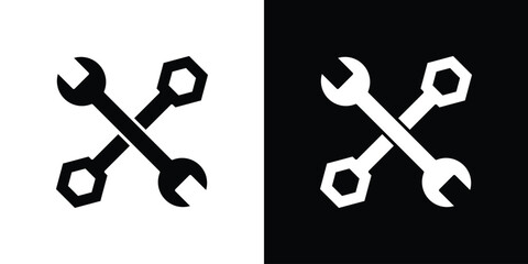 Tools icon silhouette vector flat illustration design pack.