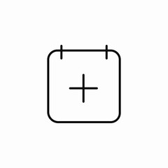 add calendar event icon sign vector