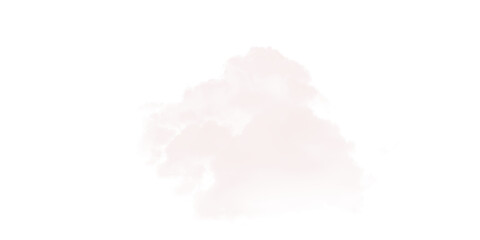 Abstract Cloud Shape: Versatile White Silhouette on transparent background
