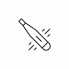 digital thermometer reading icon sign vector