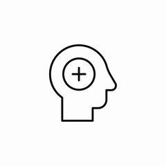 positive mind thinking icon sign vector