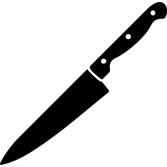 The knife icon. Chopper Knife symbol. Flat fill Vactor Icon SVG File