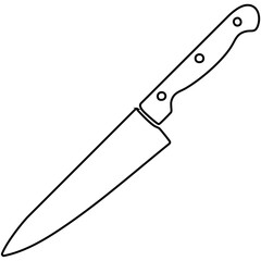 The knife icon. Chopper Knife symbol. Flat fill Vactor Icon SVG File