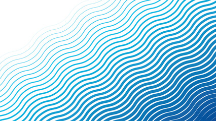 Sky blue stripes wavy line pattern background for modern abstract fabric wallpaper and digital design