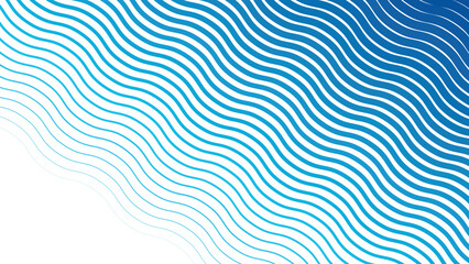 Sky blue stripes wavy line pattern background for modern abstract fabric wallpaper and digital design