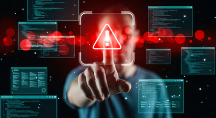 Cybersecurity threat detection alert system security breach data protection risk management vulnerability scan