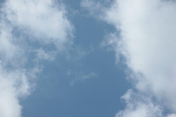 blue sky and white cloud