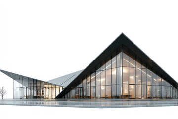 Obraz premium Modern glass building exterior