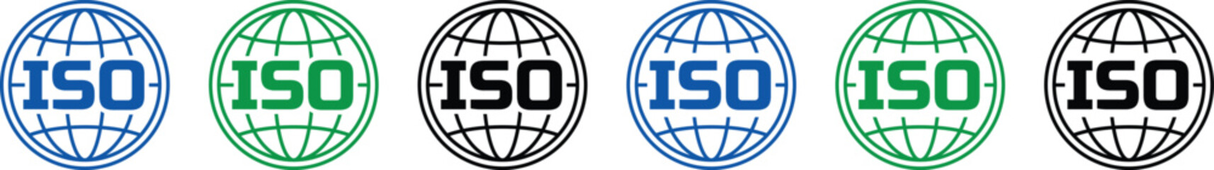 ISO logo certification, Certified Company Certificate ISO Blue vector, Quality Certificate, iso mark certification, ISO certified symbol vector illustration, Certified Company, Quality Certificate