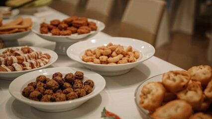 Fototapeta premium Elegant buffet of tantalizing finger foods for guests