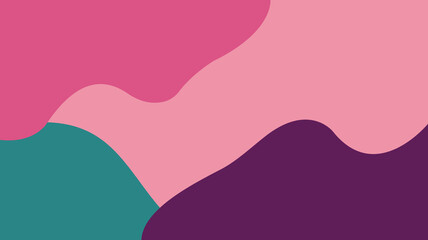 Abstract background with rich, organic shapes in a jewel-toned palette of deep purple, pink, and teal. A sophisticated and moody design with bold, flowing forms.